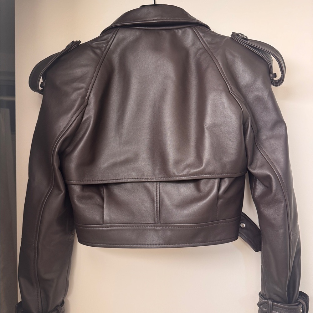 Oversized Leather Jacket - image 6
